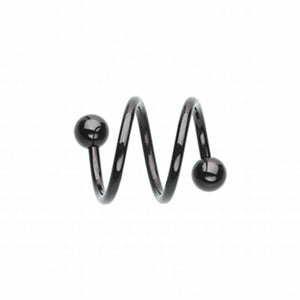 Colorline PVD WildKlass Double Twist Spiral Ring-WildKlass Jewelry