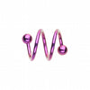Colorline PVD WildKlass Double Twist Spiral Ring-WildKlass Jewelry