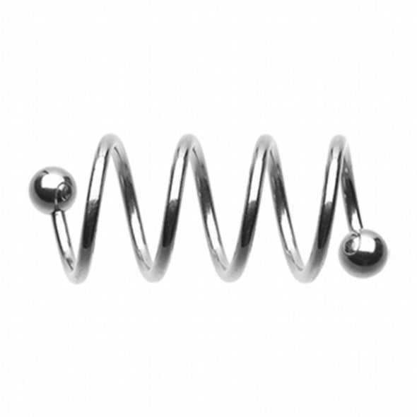Basic Steel Quad Twist Spiral Ring-WildKlass Jewelry
