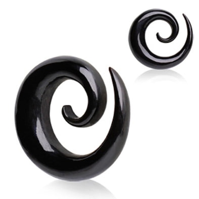 Organic Spiral Buffalo Horn Taper-WildKlass Jewelry