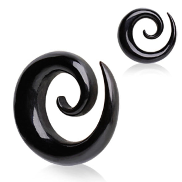 Organic Spiral Buffalo Horn Taper-WildKlass Jewelry