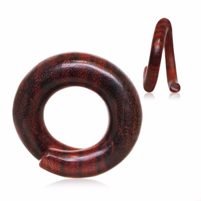Organic Sono Wood Spiral Taper-WildKlass Jewelry