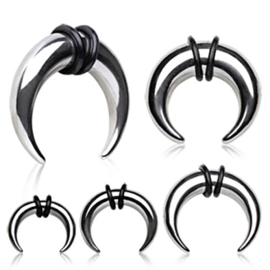 316L Surgical Steel Buffalo Horn Shaped Taper-WildKlass Jewelry