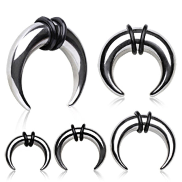 316L Surgical Steel Buffalo Horn Shaped Taper-WildKlass Jewelry