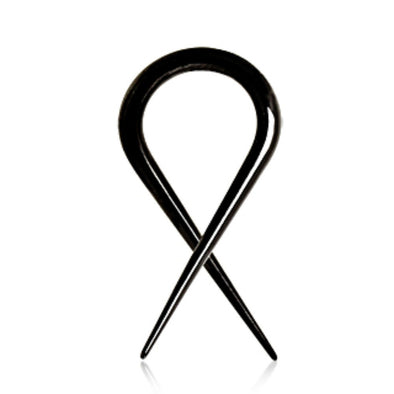 Black PVD Plated Twisted Taper-WildKlass Jewelry