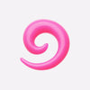 Solid Acrylic Ear Gauge Spiral Hanging Taper-WildKlass Jewelry