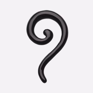 Claw Hook Acrylic Ear Gauge Spiral Hanging Taper-WildKlass Jewelry