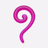 Claw Hook Acrylic Ear Gauge Spiral Hanging Taper-WildKlass Jewelry