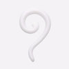Claw Hook Acrylic Ear Gauge Spiral Hanging Taper-WildKlass Jewelry