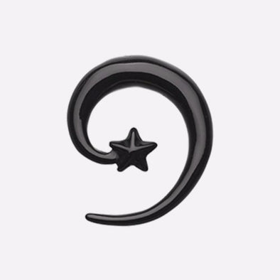 Falling Star Spiral Acrylic Ear Gauge Spiral Hanging Taper-WildKlass Jewelry