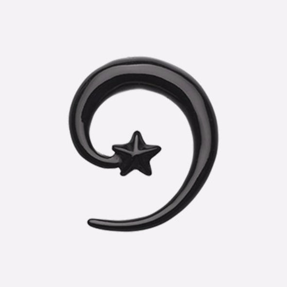 Falling Star Spiral Acrylic Ear Gauge Spiral Hanging Taper-WildKlass Jewelry