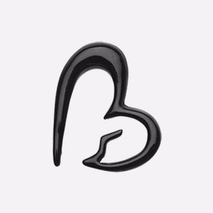 Heartbreaker Acrylic Ear Gauge Hanging Taper-WildKlass Jewelry