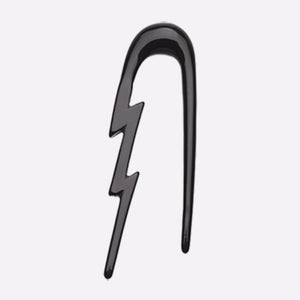 Lightning Bolt Acrylic Ear Gauge Buffalo Taper-WildKlass Jewelry