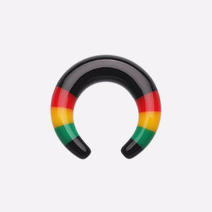 Rasta Stripes Acrylic Ear Gauge Buffalo Taper-WildKlass Jewelry