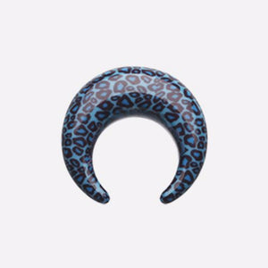 Retro Leopard Acrylic Ear Gauge Buffalo Taper-WildKlass Jewelry