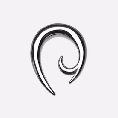 Ivy Hook Steel Spiral Ear Gauge Hanging Taper-WildKlass Jewelry