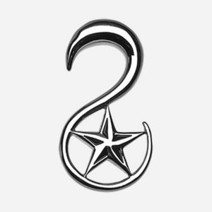 Nautical Star Steel Ear Gauge Hanging Taper-WildKlass Jewelry