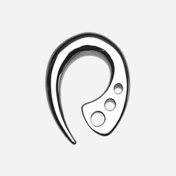 Terrestial Fin Steel Ear Gauge Hanging Taper-WildKlass Jewelry