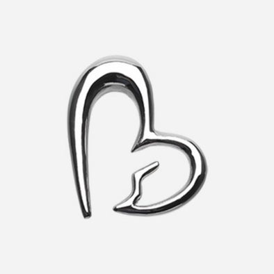 Heartbreaker Steel Ear Gauge Hanging Taper-WildKlass Jewelry