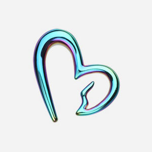 Colorline Heartbreaker Ear Gauge Hanging Taper-WildKlass Jewelry