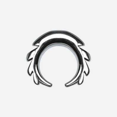 Sawtooth Pincher Steel Ear Gauge Buffalo Taper-WildKlass Jewelry