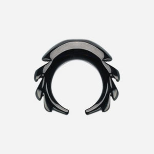 Blackline Sawtooth Pincher Steel Ear Gauge Buffalo Taper-WildKlass Jewelry