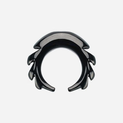 Blackline Sawtooth Pincher Steel Ear Gauge Buffalo Taper-WildKlass Jewelry