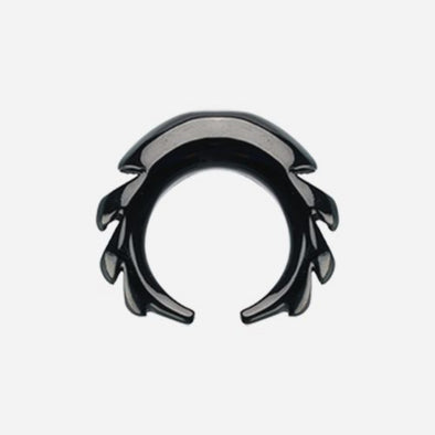 Blackline Sawtooth Pincher Steel Ear Gauge Buffalo Taper-WildKlass Jewelry