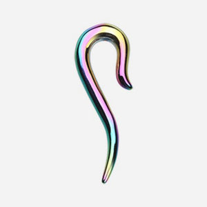 Colorline Cane Hook Ear Gauge Hanging Taper-WildKlass Jewelry