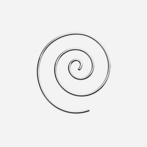 Steel Spiral Coiled Earring-WildKlass Jewelry