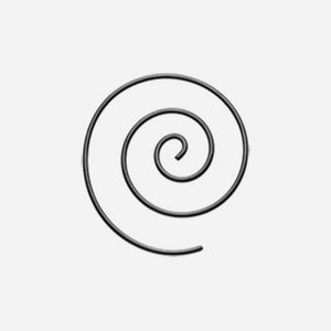 Colorline Steel Spiral Coiled Earring-WildKlass Jewelry