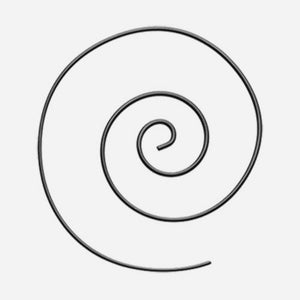 Large Colorline Steel Spiral Coiled Earring-WildKlass Jewelry