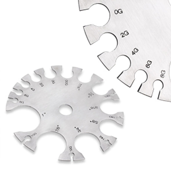 Stainless Steel Piercing Wheel Gauge-WildKlass Jewelry