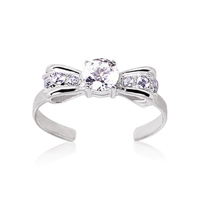 Stainless Steel Bow Tie Toe Ring-WildKlass Jewelry