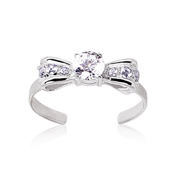 Stainless Steel Bow Tie Toe Ring-WildKlass Jewelry