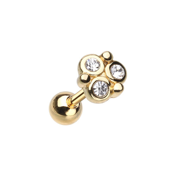 WILDKLASS Golden Crop Circles Cartilage Tragus Earring-WildKlass Jewelry