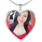 Customized Photo & Engraved Luxury Heart Necklace-WildKlass Jewelry