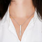 WildKlass Engraved 4 Sided Stick Necklace-WildKlass Jewelry