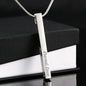 WildKlass Engraved 4 Sided Stick Necklace-WildKlass Jewelry