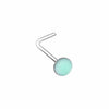 Illuminating Glow in the Dark Circle L-Shape & Stud Nose Ring-WildKlass Jewelry