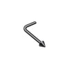 Silver, Gold, Rose Gold, Colored Basic Steel Spike L-Shape Nose Ring-WildKlass Jewelry