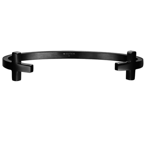 Mister Double Cross Cuff Bracelet-WildKlass Jewelry