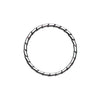 Gold, Rose Gold, Silver Twist & Textured Rope Steel Bendable Nose Hoop-WildKlass Jewelry