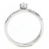 DA153 High polished (no plating) Stainless Steel Ring with AAA Grade CZ in Clear-WildKlass Jewelry