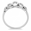 DA258 High polished (no plating) Stainless Steel Ring with AAA Grade CZ in Clear-WildKlass Jewelry