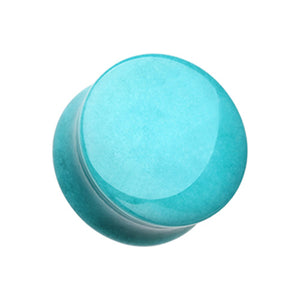 Chalcedony Stone Double Flared Ear Gauge Plug-WildKlass Jewelry
