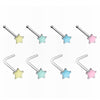 Illuminating Glow in the Dark Star L-Shape & Stud Nose Ring-WildKlass Jewelry