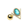Golden & Silver Egyptian Pharaoh Cartilage Tragus Earring-WildKlass Jewelry
