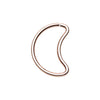 Heart Shaped & Moon Shaped Bendable Twist Hoop Ring-WildKlass Jewelry