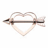 Silver & Golden & Rose Gold Cupid's Heart Nipple Shield Ring-WildKlass Jewelry